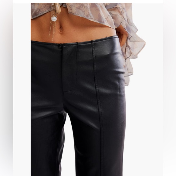 NWT Free People Glow Up Faux Leather Pants - Picture 2 of 6